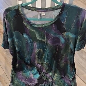 Cato Multicolor Short Sleeve Top